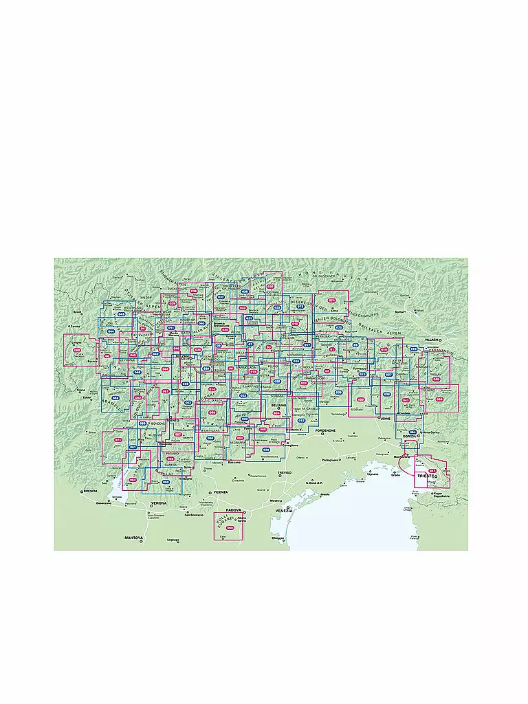 TABACCO | Wanderkarte - Valli del Natisone, Cividale, Krn/Monte Nero 1:25.000 | keine Farbe