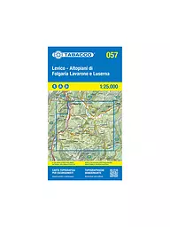 TABACCO | Wanderkarte 057 - Levico, Altopiani di Folgaria, Lavarone e Luserna 1:25.000 | keine Farbe