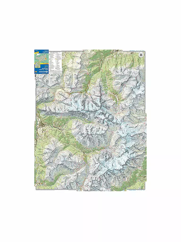 TABACCO | Wanderkarte Alpi Carniche Orientali, Canal del Ferro, Nassfeld Maßstab 1:25.000 | keine Farbe