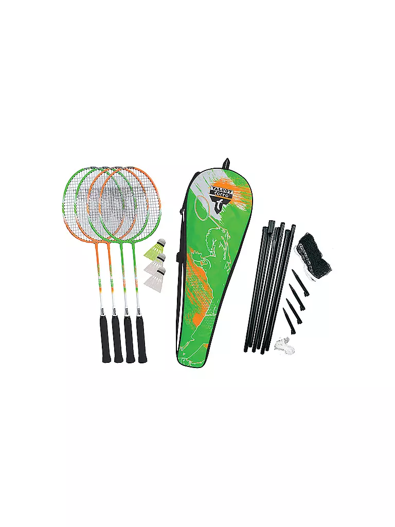 TALBOT TORRO | Badminton-Set 4-Attacker Plus | grün