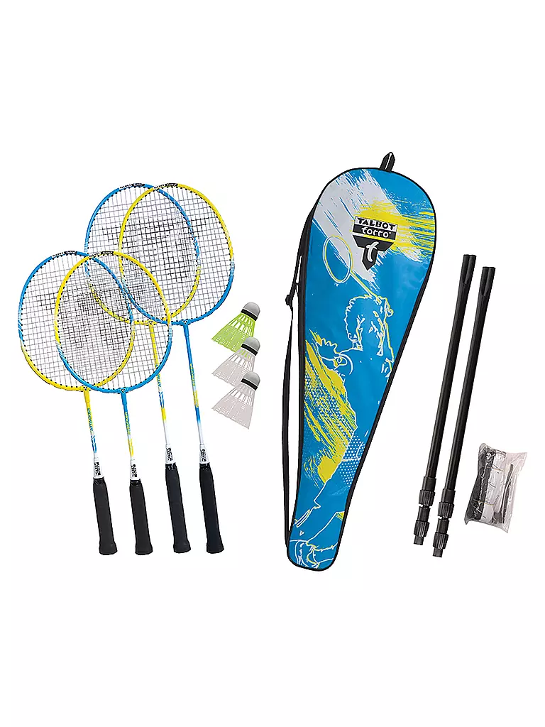 TALBOT TORRO | Badminton-Set 4-Attacker Plus | blau