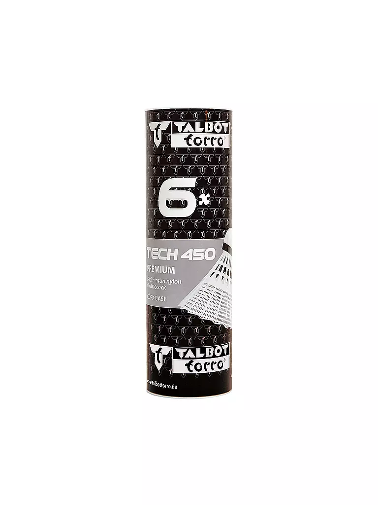 TALBOT TORRO | Badmintonball Tech 450 Premium 6er Dose | rot