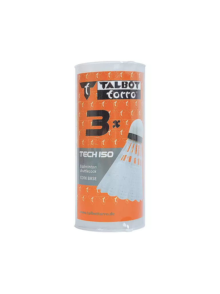 TALBOT TORRO | Badmintonball Tech150 3er Dose | weiss