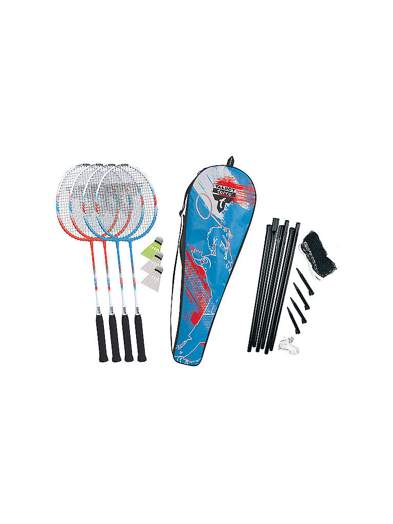 TALBOT TORRO | Premium Badminton-Set 4-Fighter | blau
