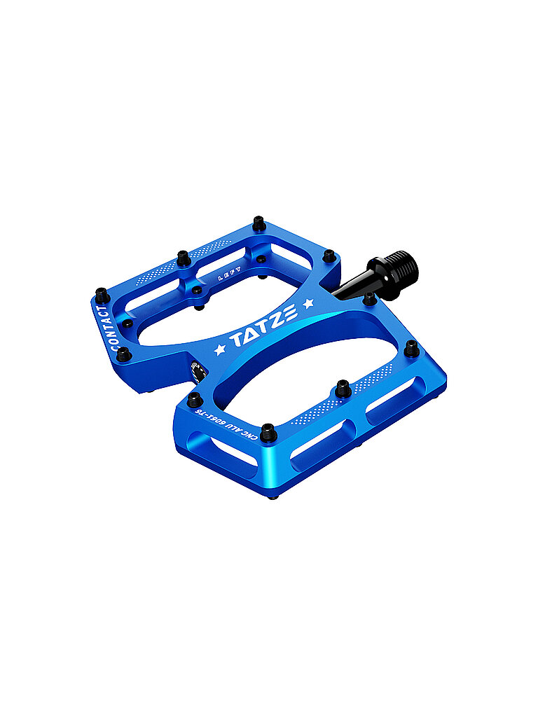 TATZE Flatpedale Contact CNC Junior blau