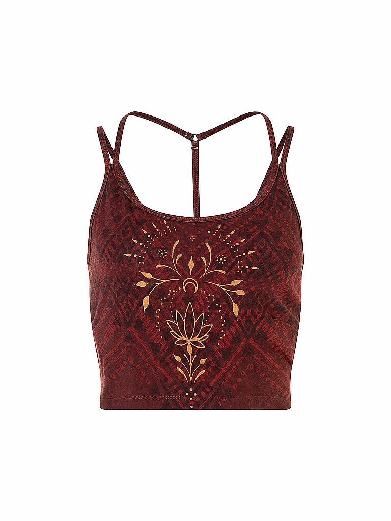 THE SPIRIT OF OM Damen Yoga Bra Shakti dunkelrot | S