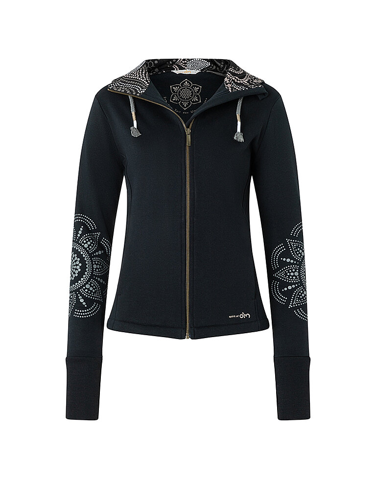 THE SPIRIT OF OM Damen Yoga Sweatjacke Maui schwarz | S