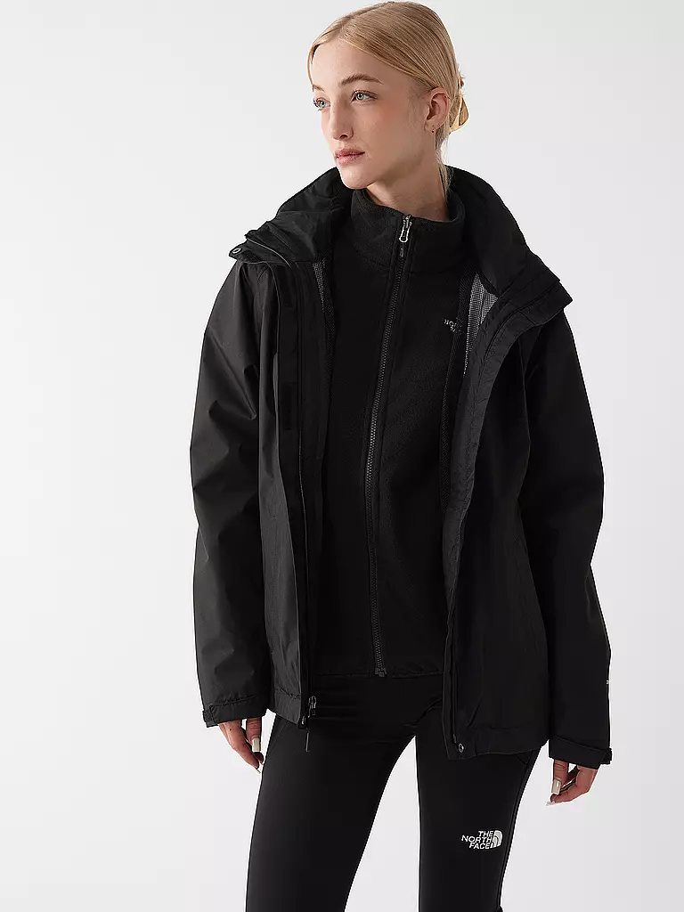 THE NORTH FACE | Damen Wanderjacke Evolve 2 Triclimate Hoodie | schwarz