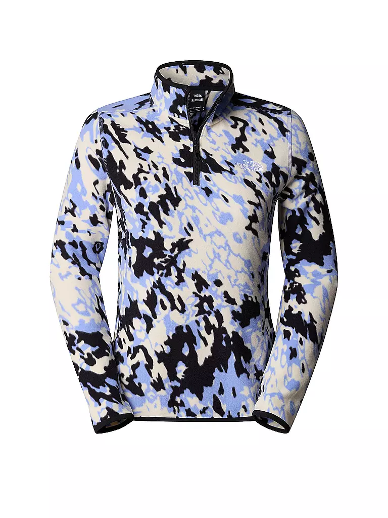 THE NORTH FACE | Damen Zipshirt Fleece Glacier Printed | hellblau