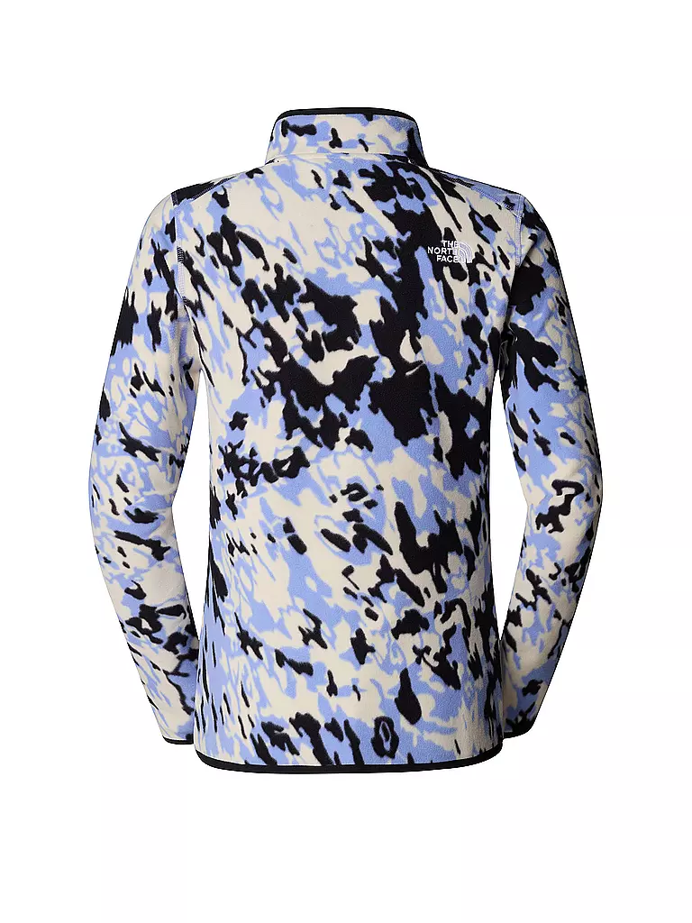 THE NORTH FACE | Damen Zipshirt Fleece Glacier Printed | hellblau