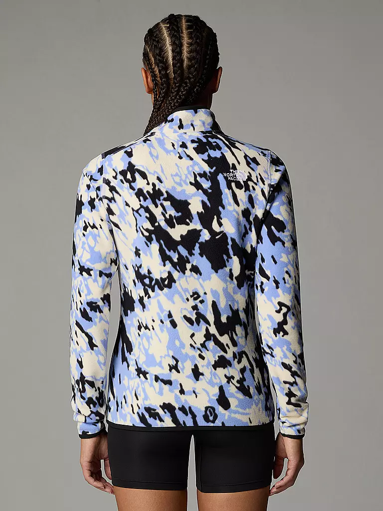THE NORTH FACE | Damen Zipshirt Fleece Glacier Printed | hellblau