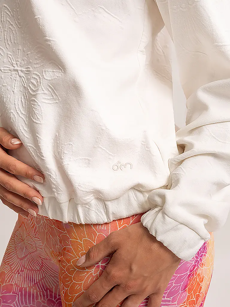 THE SPIRIT OF OM | Damen Yoga Sweater Gati Jacquard | creme