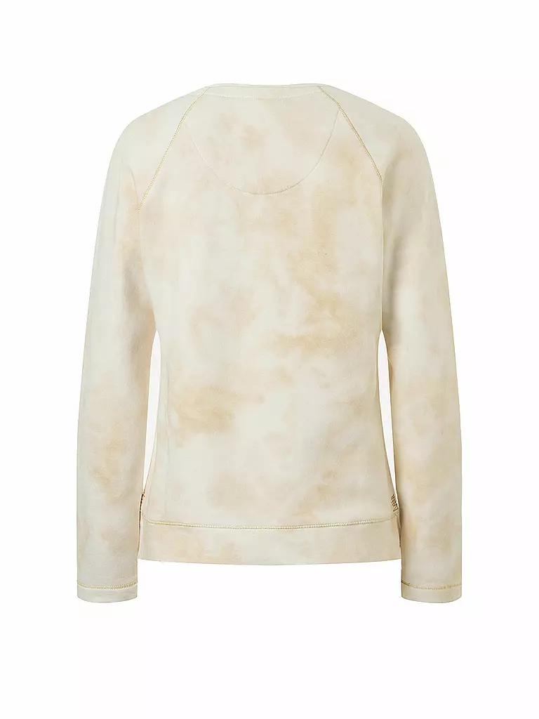 THE SPIRIT OF OM | Damen Yoga Sweater Sweaty OM Mani | creme