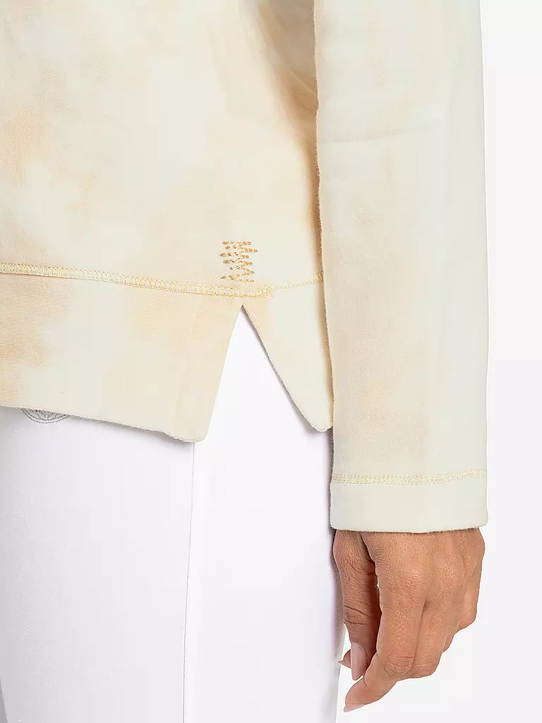 THE SPIRIT OF OM | Damen Yoga Sweater Sweaty OM Mani | creme