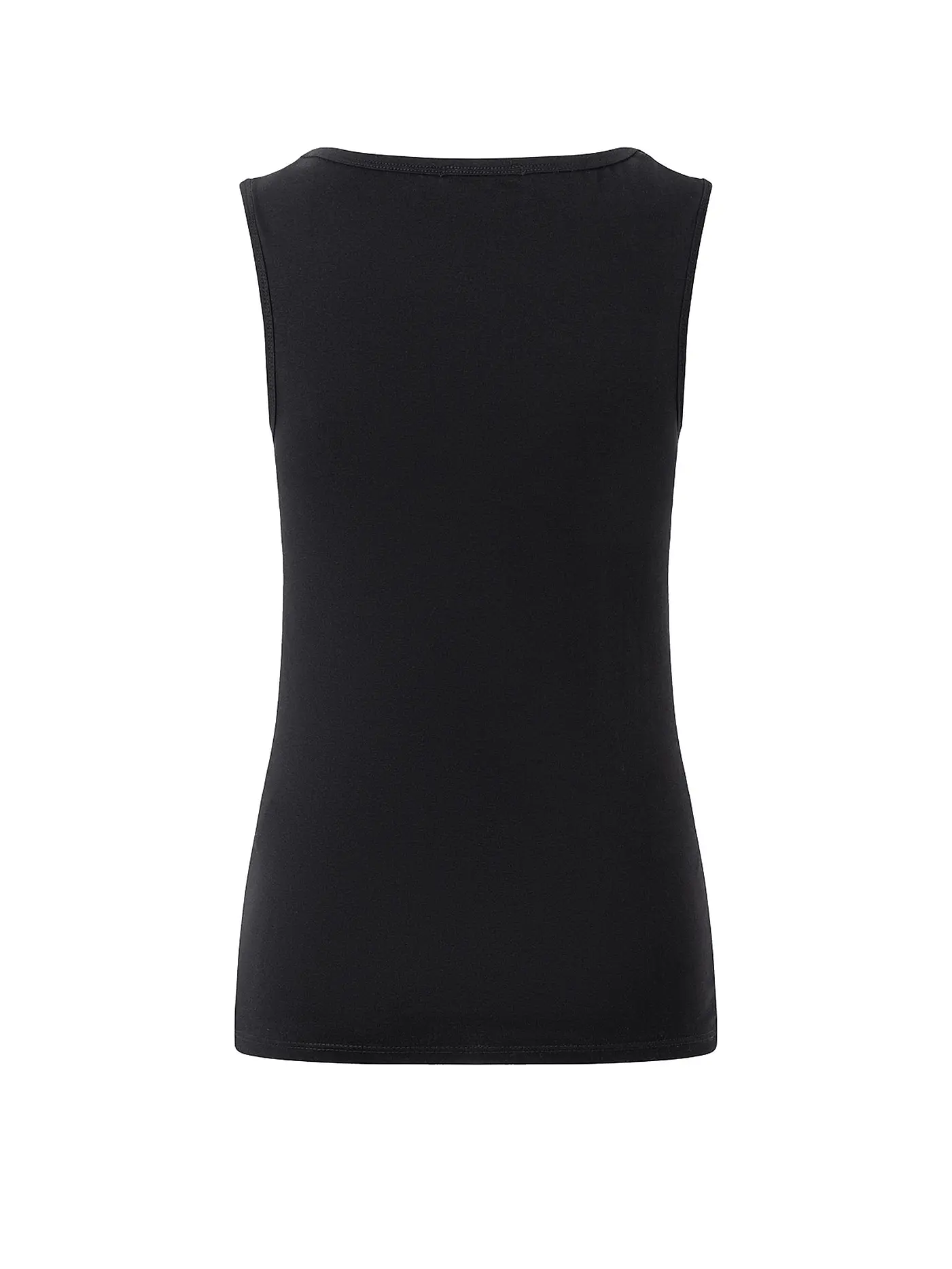 THE SPIRIT OF OM | Damen Yogatank Bambus High Neck | schwarz