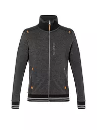 THE SPIRIT OF OM | Herren Yoga Sweatjacke mit Stehkragen | schwarz