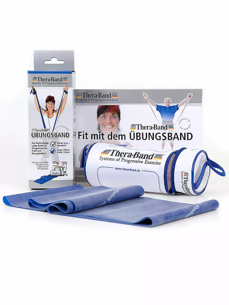 THERA-BAND | Thera-Band mit Zipbox 2.5m extra stark | blau