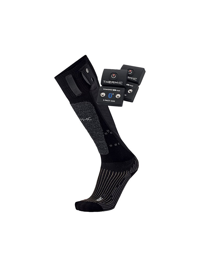 THERM-IC Skisocken Powersocks Set Heat Uni + S-Pack 1400B ND schwarz | 39-41