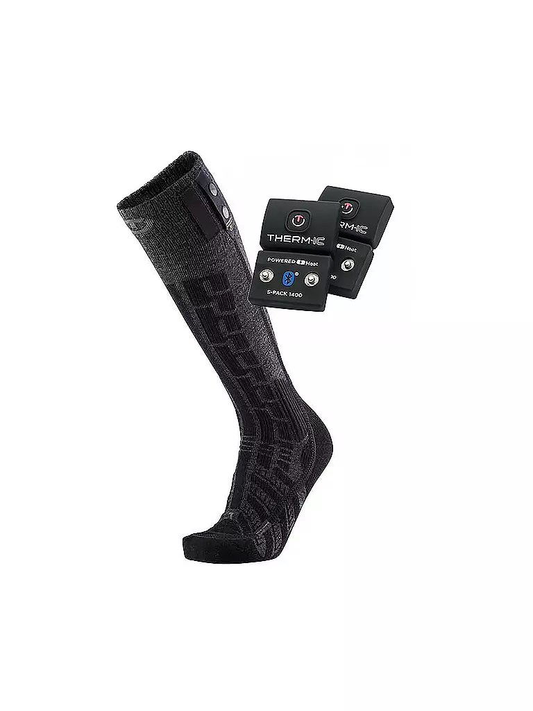 THERM-IC | Beheizbare Skisocken Ultra Warm Comfort S.E.T + S-PACK 1400B | schwarz