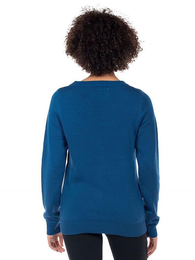 TIPSY ELVES | Damen Pullover Feliz Navidog | blau
