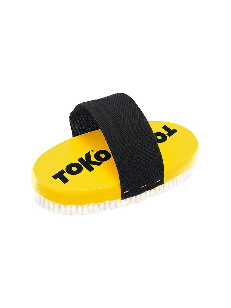 TOKO Base Brush oval Nylon with strap gelb