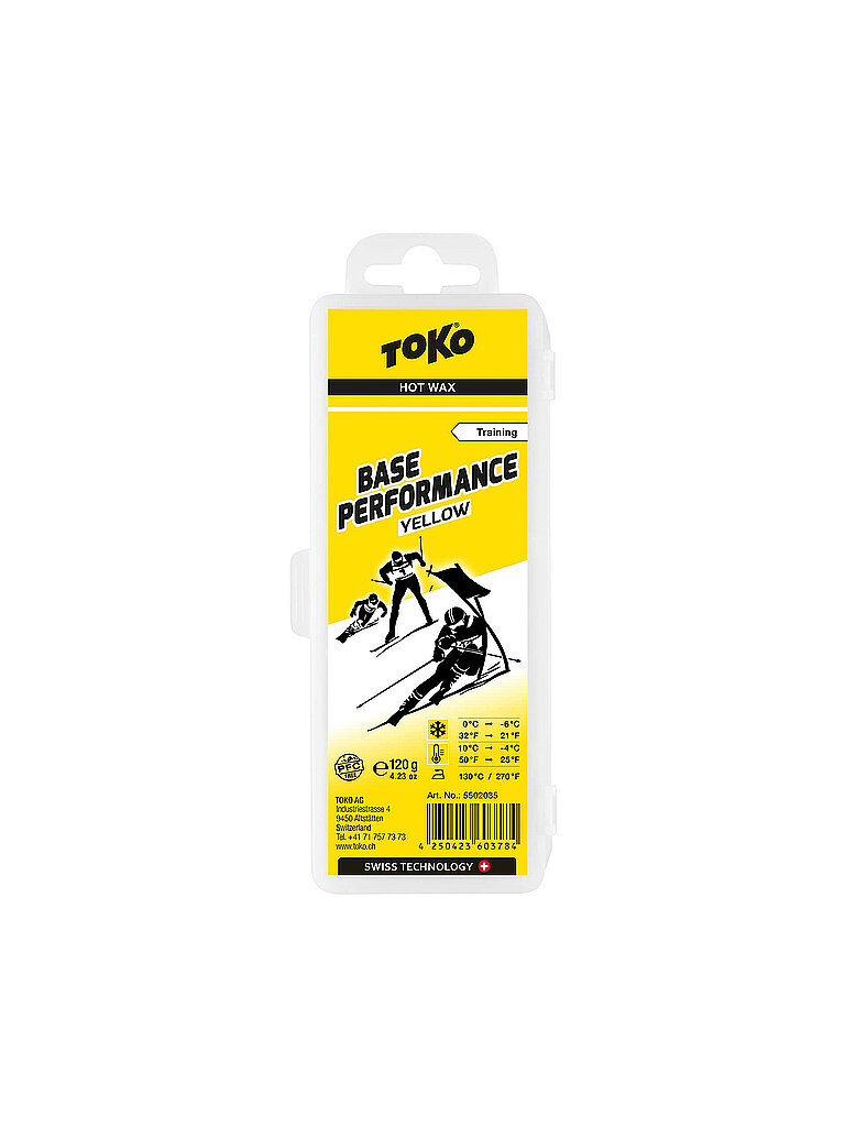 TOKO Skiwachs Base Performance Hot Wax yellow gelb