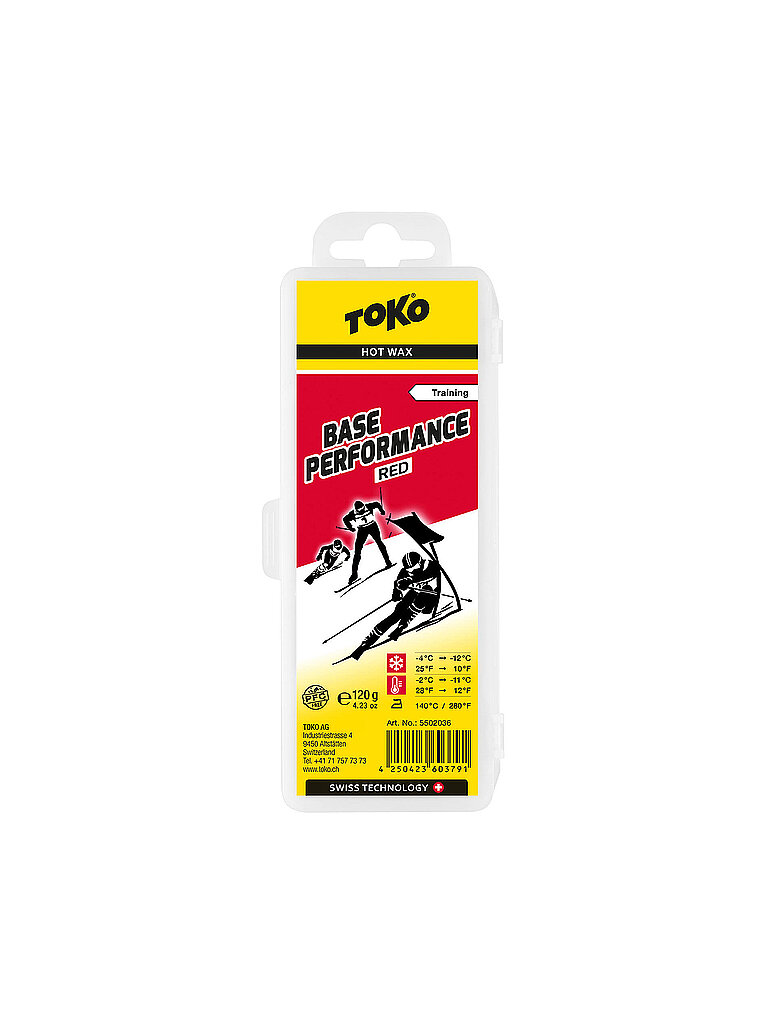 TOKO Skiwachs Base Performance Hot Wax red rot