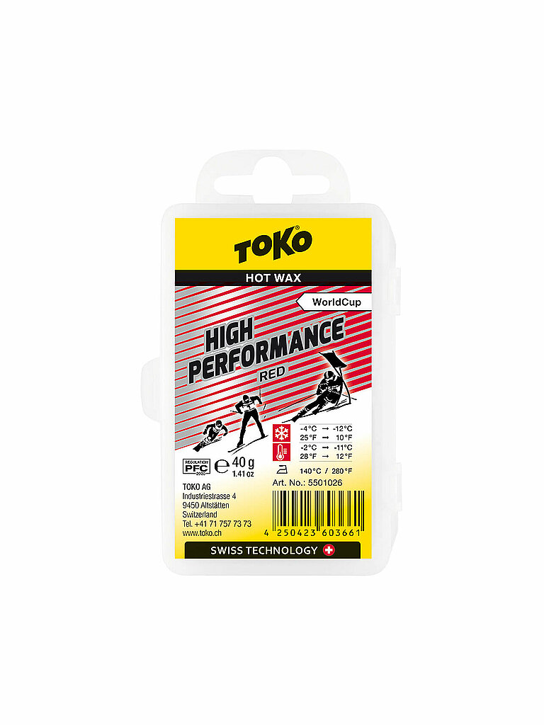 TOKO Skiwachs High Performance Hot Wax red rot
