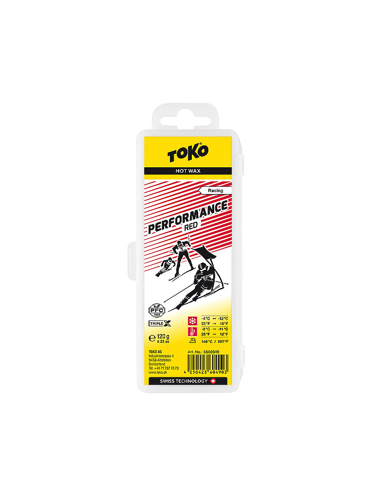 TOKO Skiwachs Performance Hot Wax red keine Farbe
