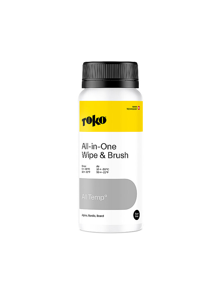TOKO Skiwachs All-In-One Wipe & Brush keine Farbe