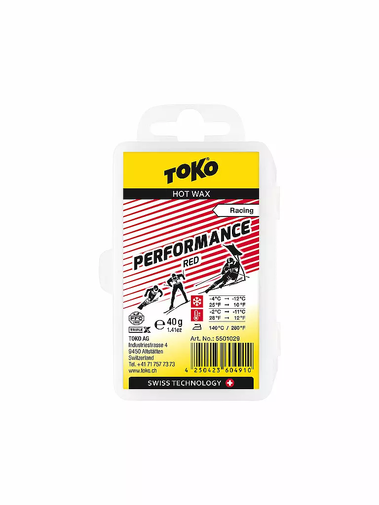 TOKO | Skiwachs Performance Hot Wax red 40g | keine Farbe