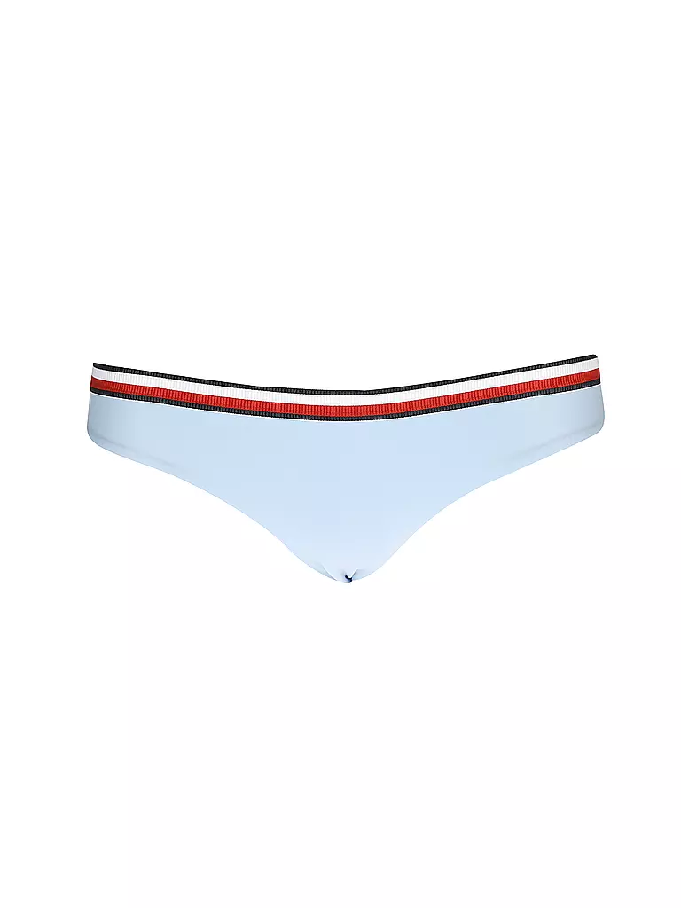 TOMMY HILFIGER | Damen Bikinihose im Hipster-Schnitt mit Tommy-Tape | hellblau