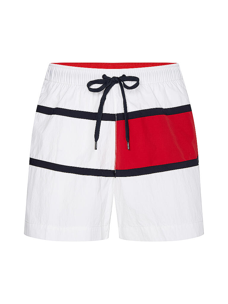 TOMMY HILFIGER | Herren Badeshort Medium Drawstring | weiß