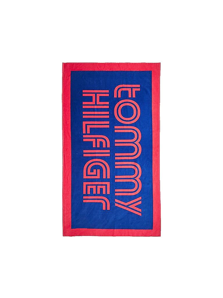 TOMMY HILFIGER | Strandtuch Retro-Logo | blau