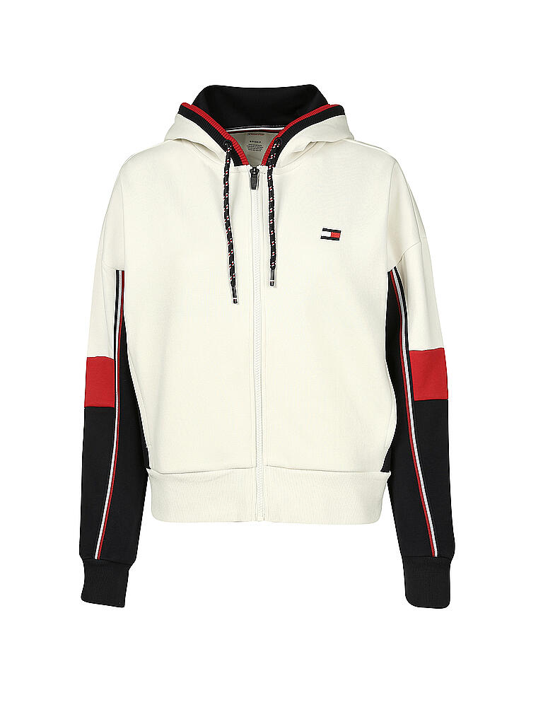 TOMMY SPORT | Damen Hoodie Colorblock | weiß