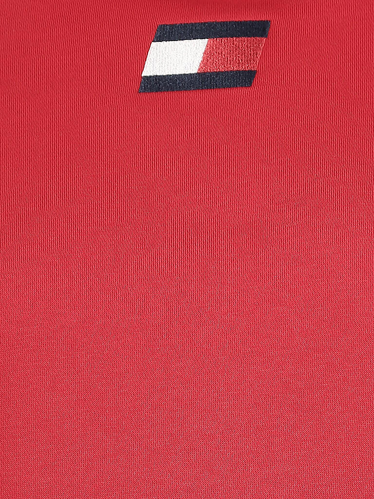 TOMMY SPORT | Damen Sweater Cropped Fit | rot