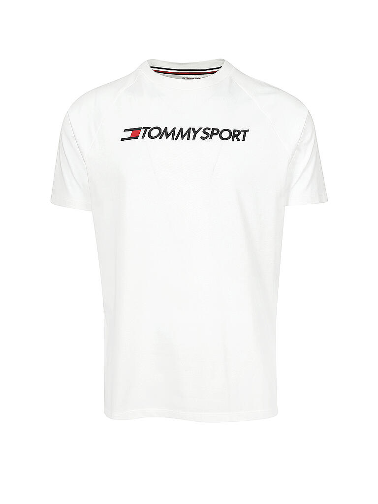 TOMMY SPORT | Herren T-Shirt Logo | weiß