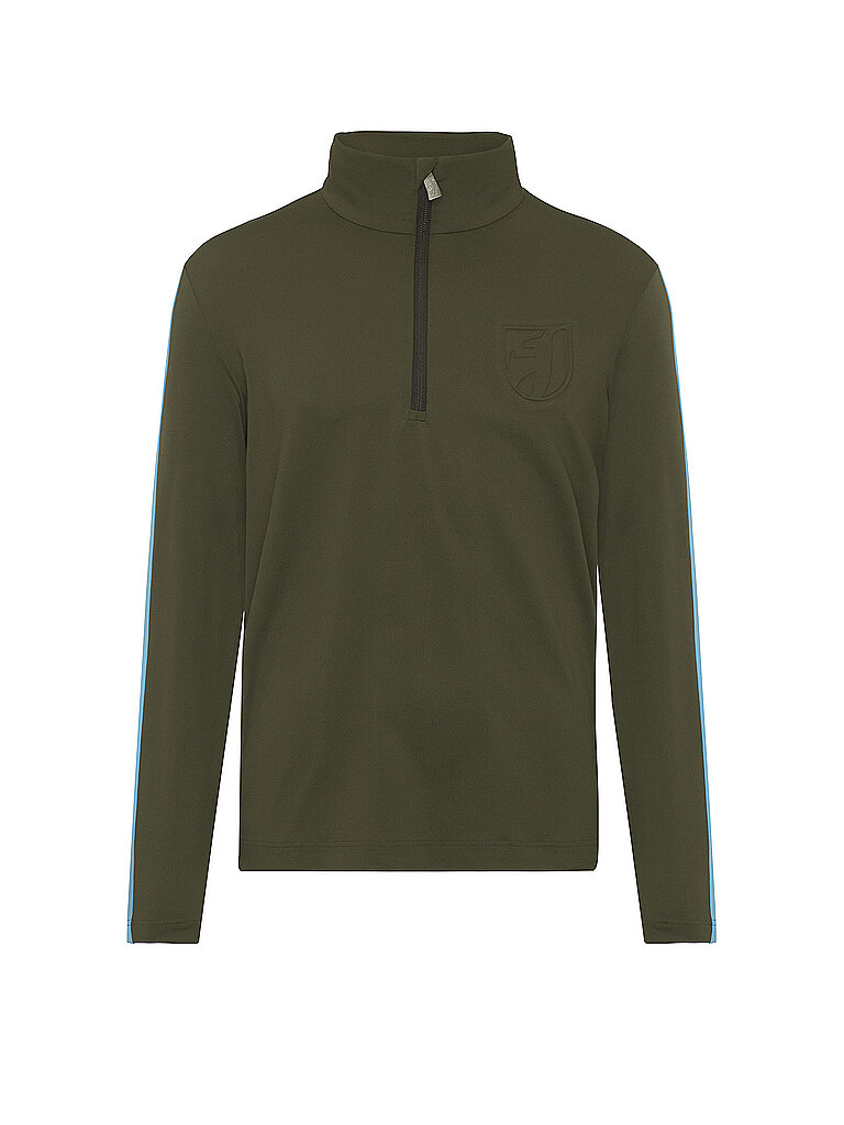 TONI SAILER Herren Unterzieh Zipshirt Giorgio dunkelgrün | 52