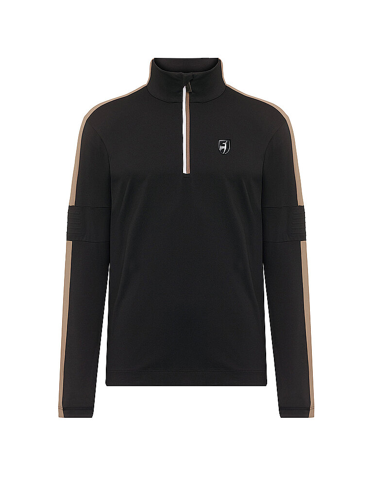 Toni Sailer Herren Unterzieh Zipshirt Connor hellbraun