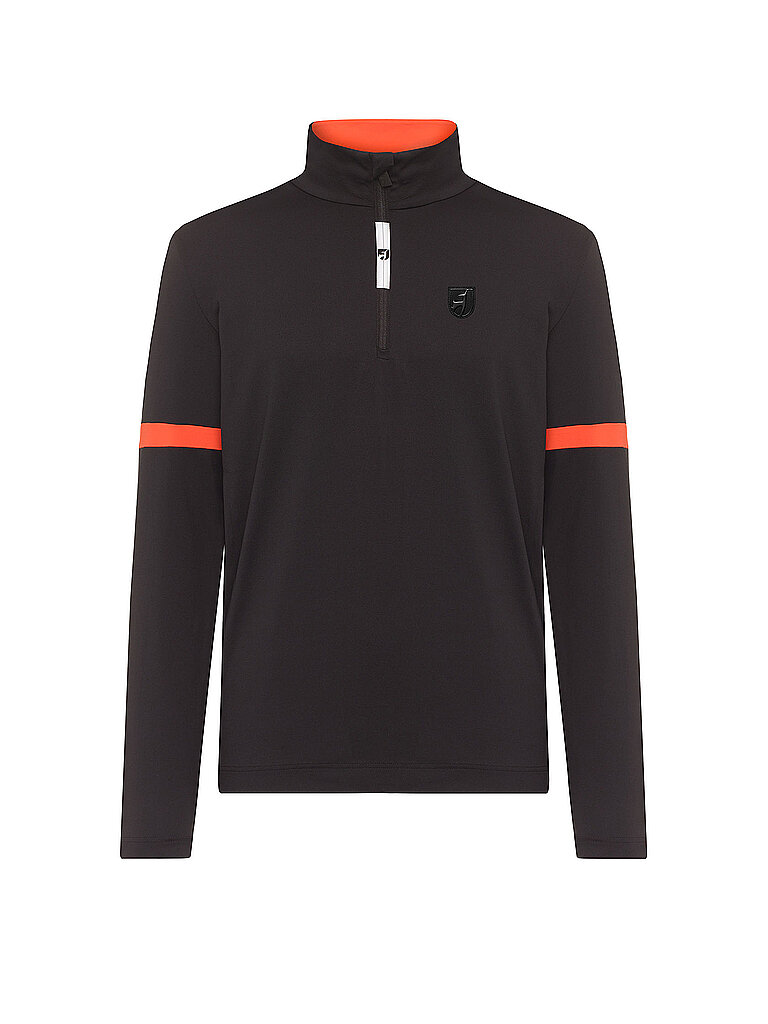 Toni Sailer Herren Unterzieh Zipshirt Barney grau