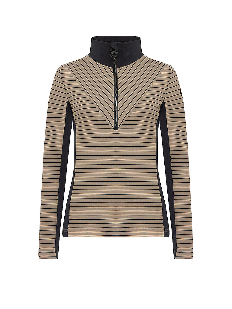 Toni Sailer Damen Unterzieh Zipshirt Lotta hellbraun