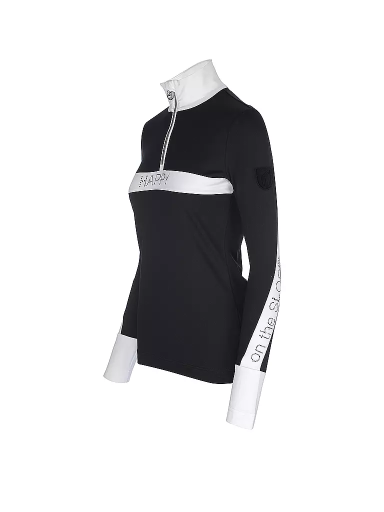 TONI SAILER | Damen Unterzieh Zipshirt Corinne | schwarz