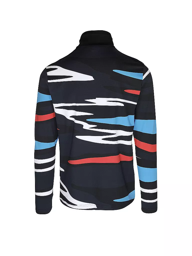 TONI SAILER | Herren Unterzieh Zipshirt Brendan Print | dunkelblau