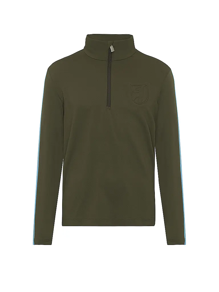 TONI SAILER | Herren Unterzieh Zipshirt Giorgio | dunkelgrün