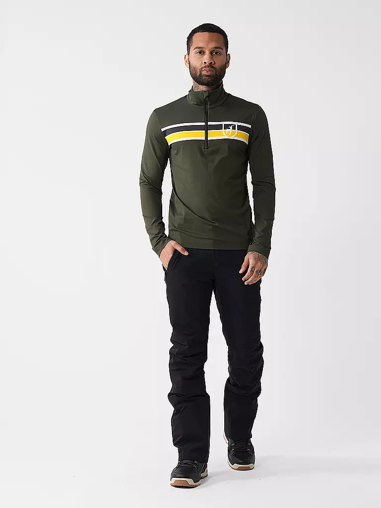 TONI SAILER | Herren Unterzieh Zipshirt Herold | dunkelgrün