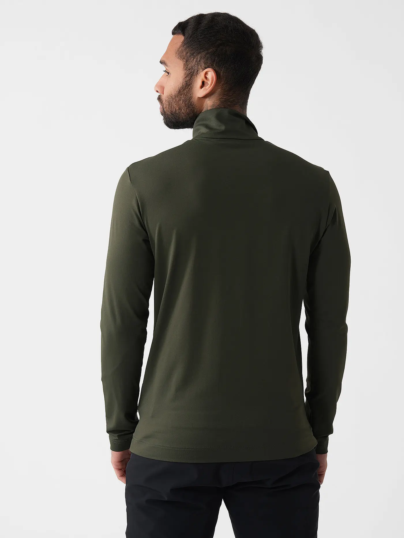 TONI SAILER | Herren Unterzieh Zipshirt Herold | dunkelgrün