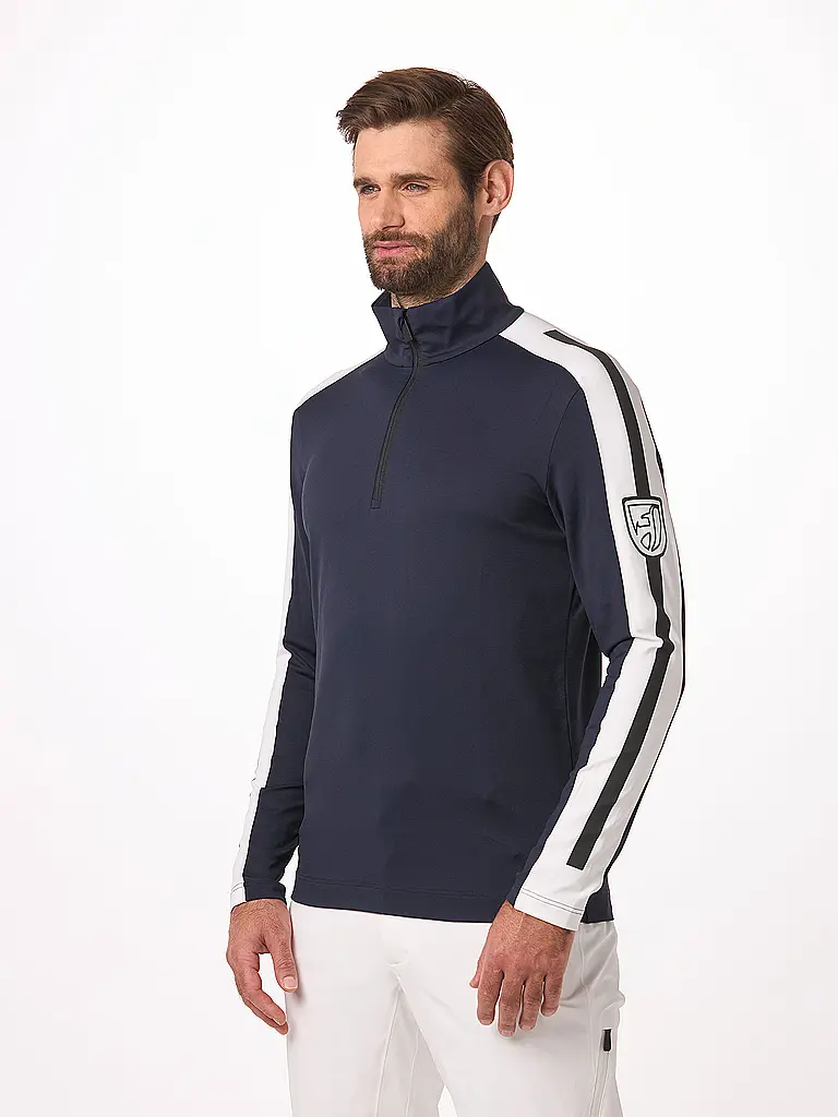 TONI SAILER | Herren Unterzieh Zipshirt Jordy | dunkelblau
