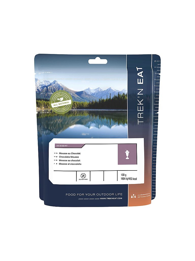 TREKN EAT Outdoorfood Mousse au Chocolat blau
