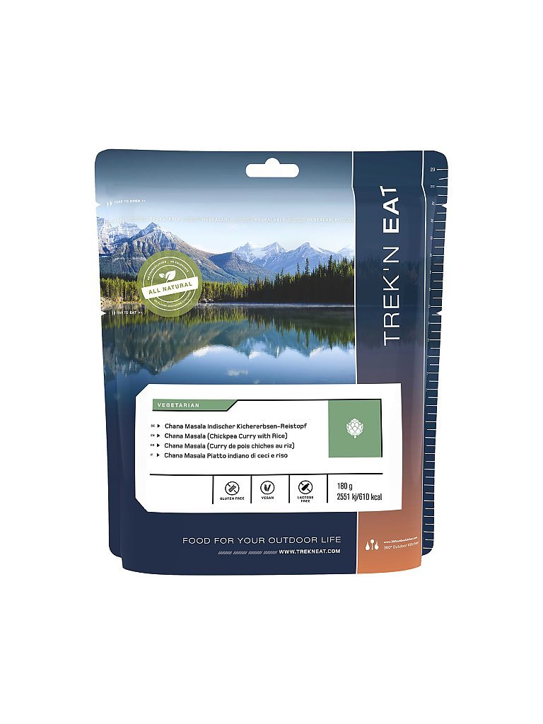 TREKN EAT Outdoorfood Chana Masala blau