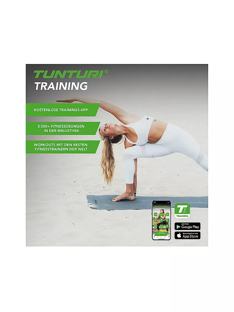 TUNTURI |  TPE Yogamatte 4mm | grau